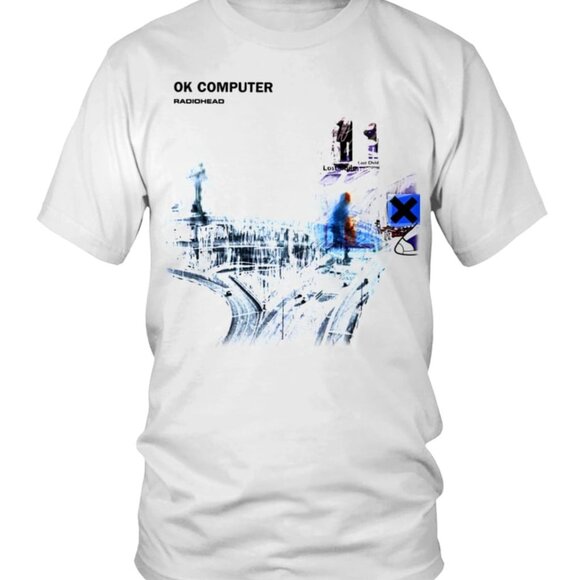 Radiohead OK Computer 1997 T Shirt Retro Rock Album Graphic Fan Gift Vintage 89 - Picture 1 of 5